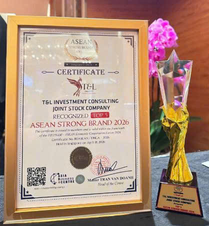 Chứng nhận “Top 5 thương hiệu mạnh ASEAN” là kết quả xứng đáng cho những nỗ lực của đội ngũ TL Invest (ảnh BTC).