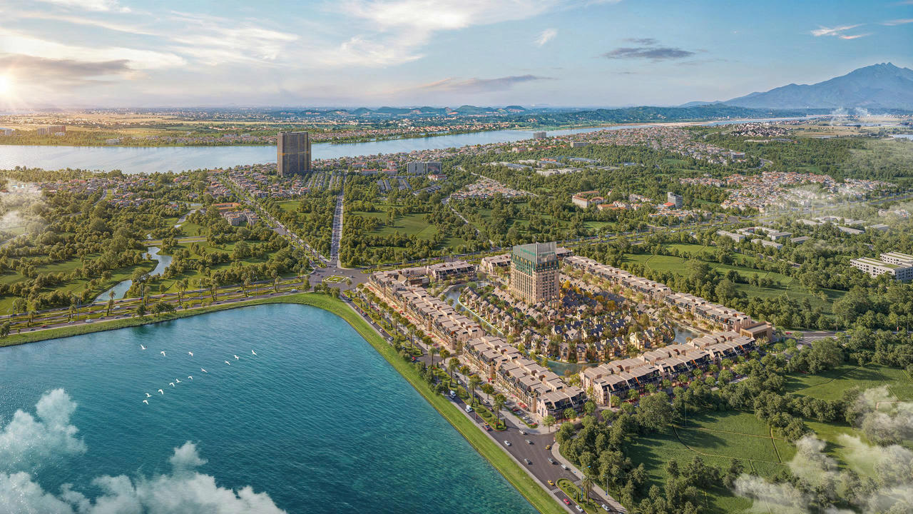 Phối cảnh tổng thể dự án làng Thụy Sỹ khoáng nóng Swiss Eden tại Thanh Thủy.