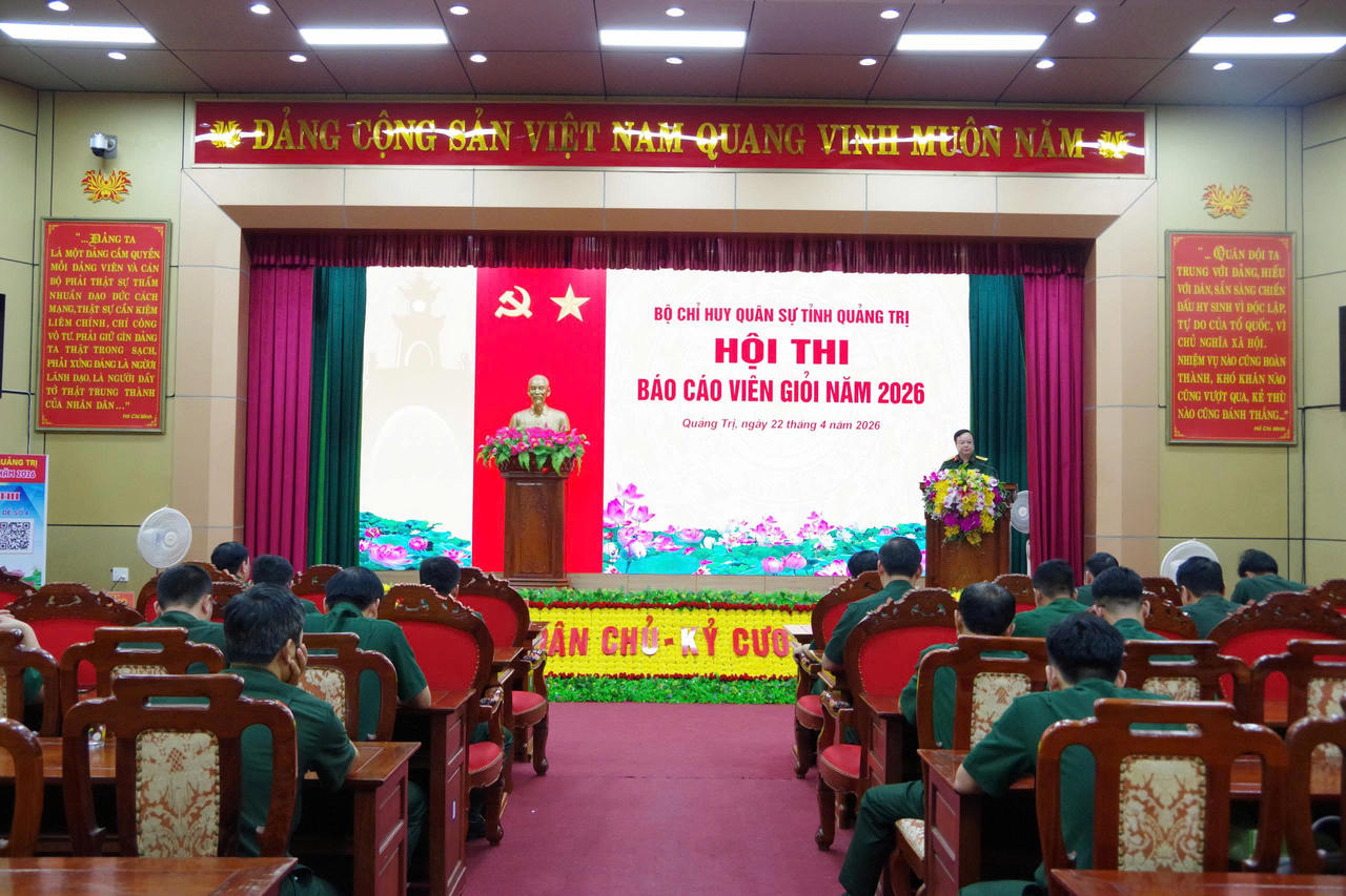 Quang cảnh hội thi.