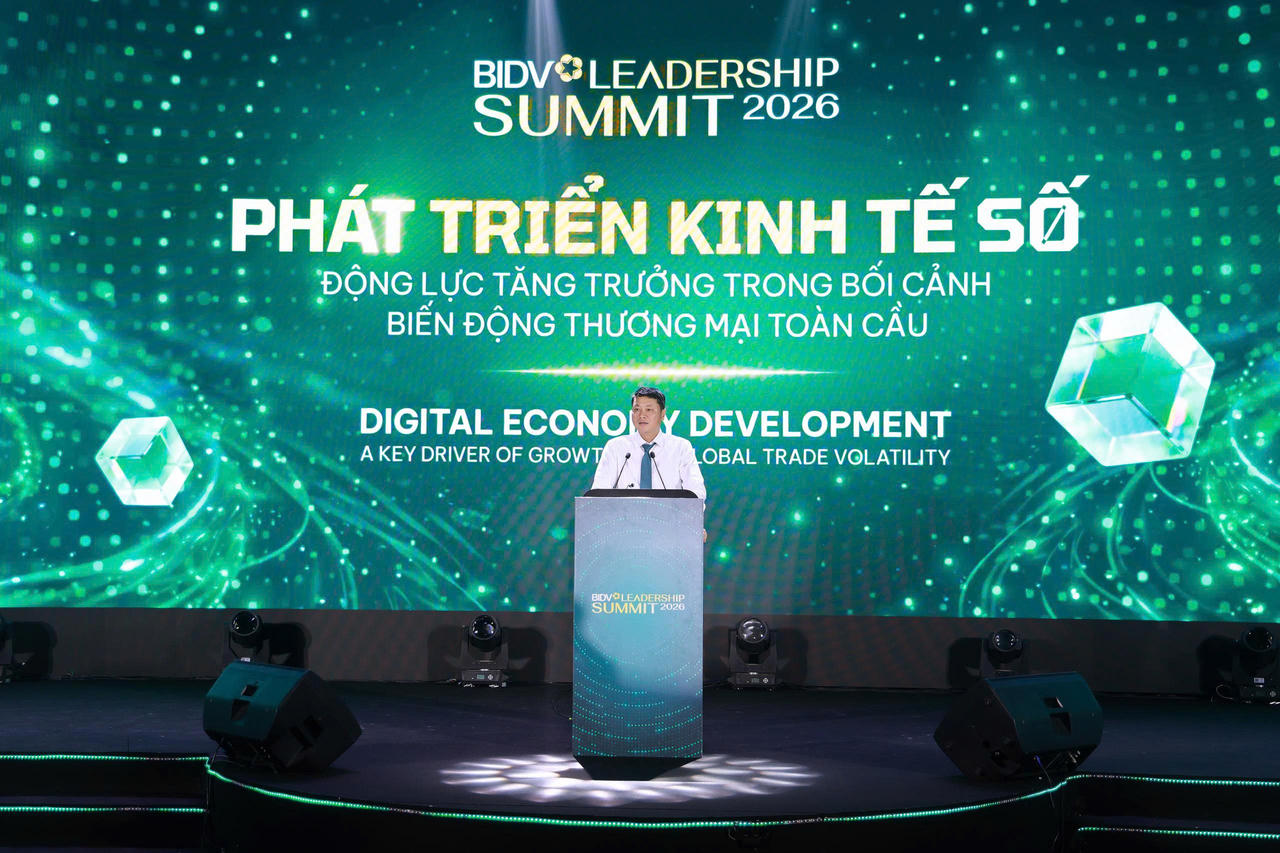 Ông Lê Ngọc Lâm, Tổng giám đốc BIDV phát biểu tại sự kiện