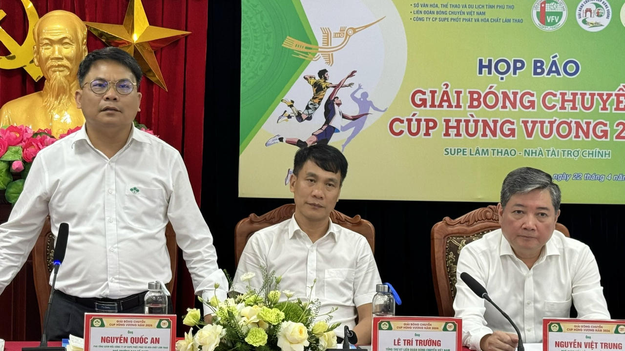 Theo kế hoạch, Giải bóng chuyền Cúp Hùng Vương 2026 diễn ra từ ngày 23 đến 26/4 tại Nhà Luyện tập và Thi đấu thể thao tỉnh Phú Thọ. Ảnh: Ngọc Phúc