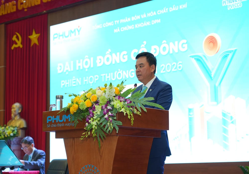 Ông Nguyễn Xuân Hòa – Chủ tịch PVFCCo phát biểu.