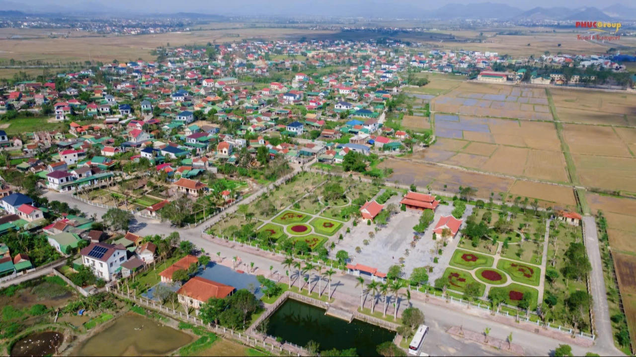 Toàn cảnh Trung tâm xã Hưng Nguyên, tỉnh Nghệ An