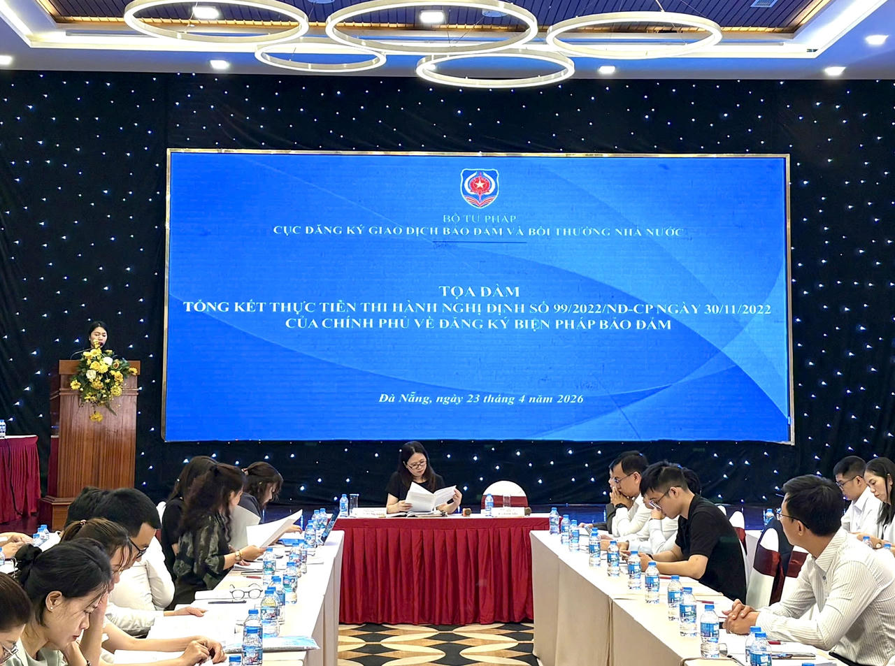 Tọa đàm Tổng kết thực tiễn thi hành Nghị định số 99 của Chính phủ về đăng ký biện pháp bảo đảm tại Đà Nẵng