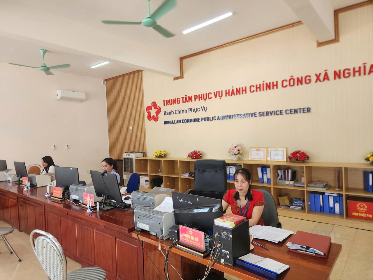 Trung tâm phục vụ hành chính công xã Nghĩa Lâm