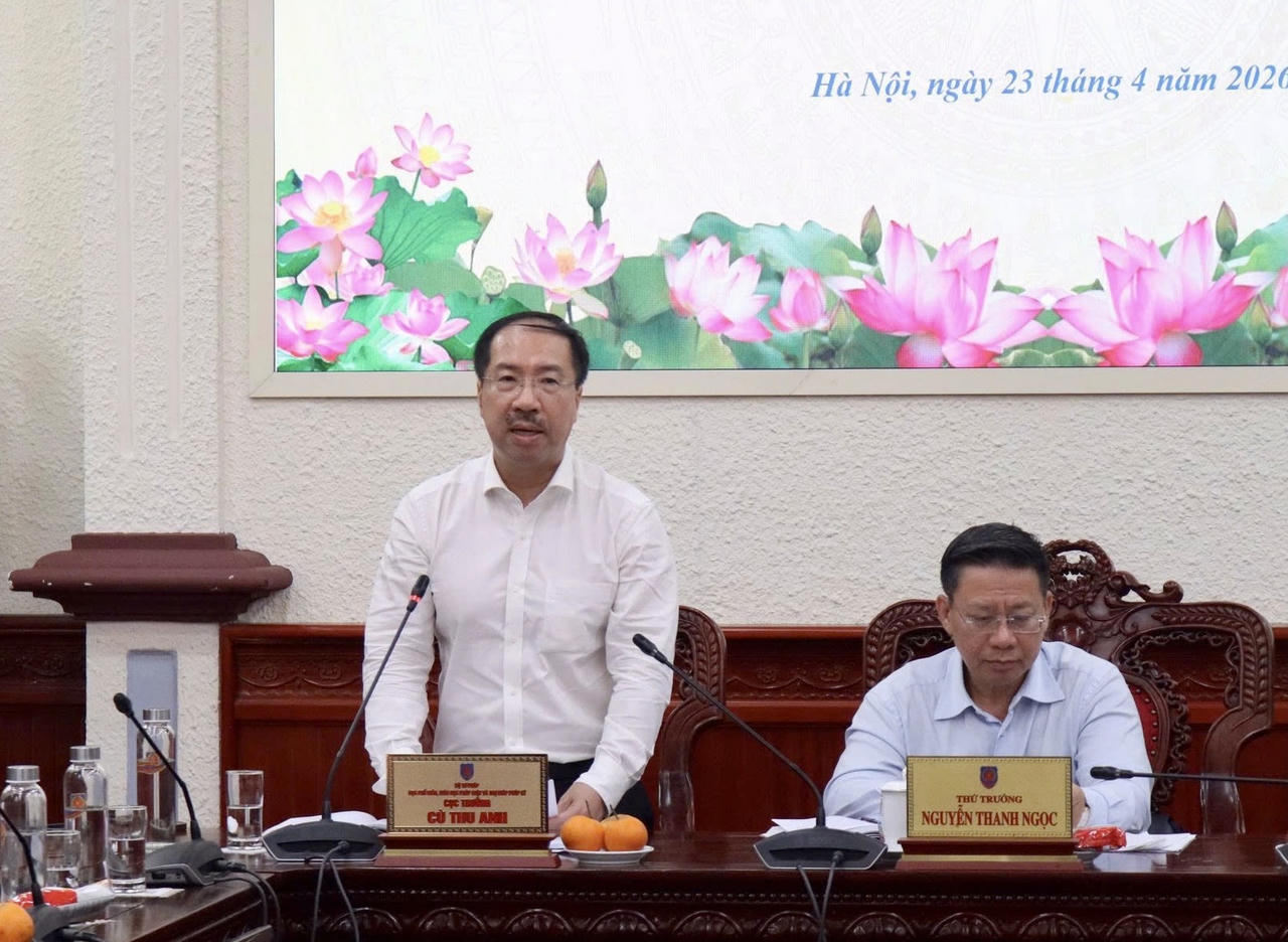 Cục trưởng Cù Thu Anh phát biểu tại cuộc họp