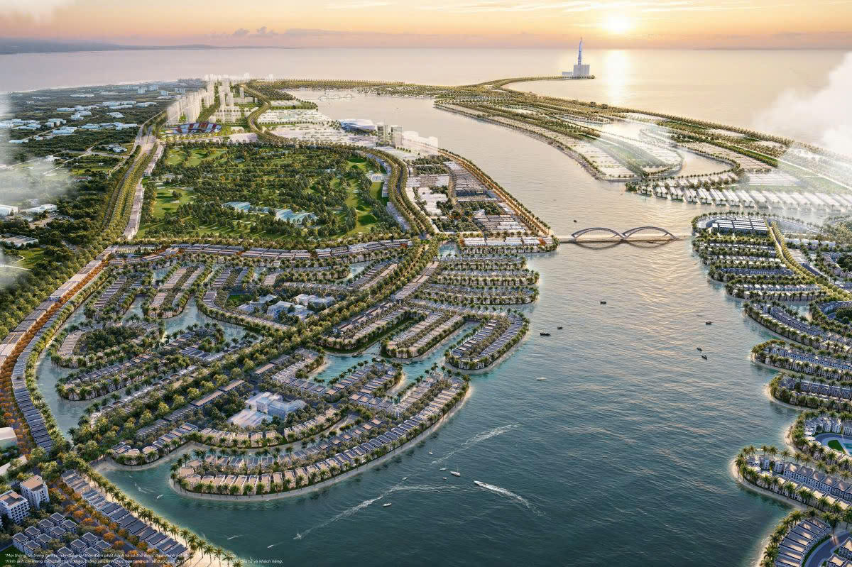 Vinhomes Green Paradise góp phần đưa Cần Giờ trở thành thủ phủ du lịch – nghỉ dưỡng tầm vóc quốc tế, dự kiến đón 40 triệu khách mỗi năm. Ảnh: Vinhomes.