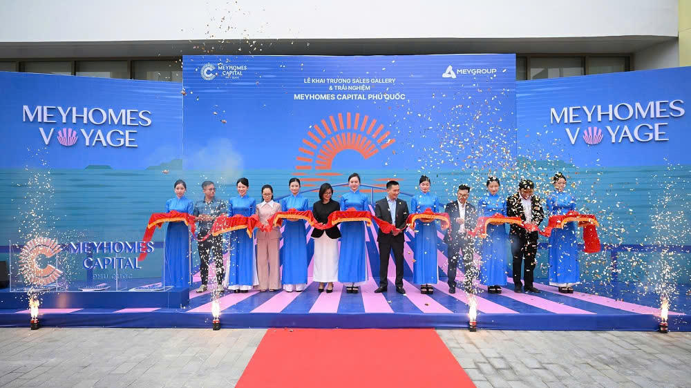 Khoảnh khắc chính thức khai trương Văn phòng bán hàng Meyhomes Capital Phú Quốc