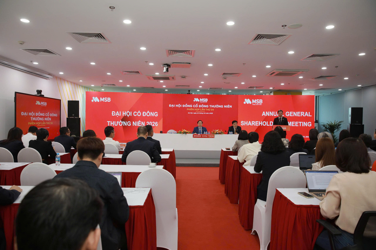 Đại hội đồng cổ đông MSB: Thông qua phương án tăng vốn lên 37.440 tỷ đồng – Tiếp đà tăng trưởng Bền vững 