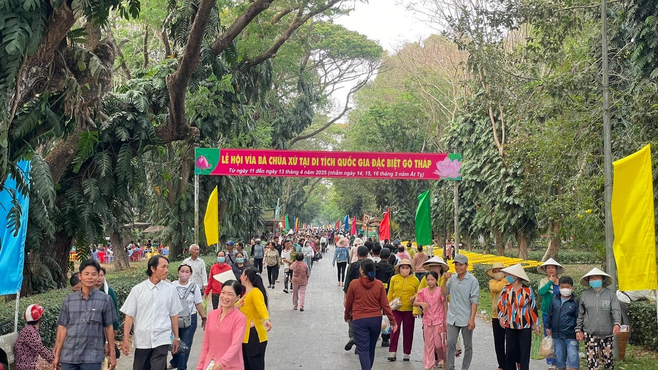 Lễ hội Vía Bà Chúa Xứ Gò Tháp năm 2025.&nbsp;(Ảnh: dulich.dongthap.gov.vn)
