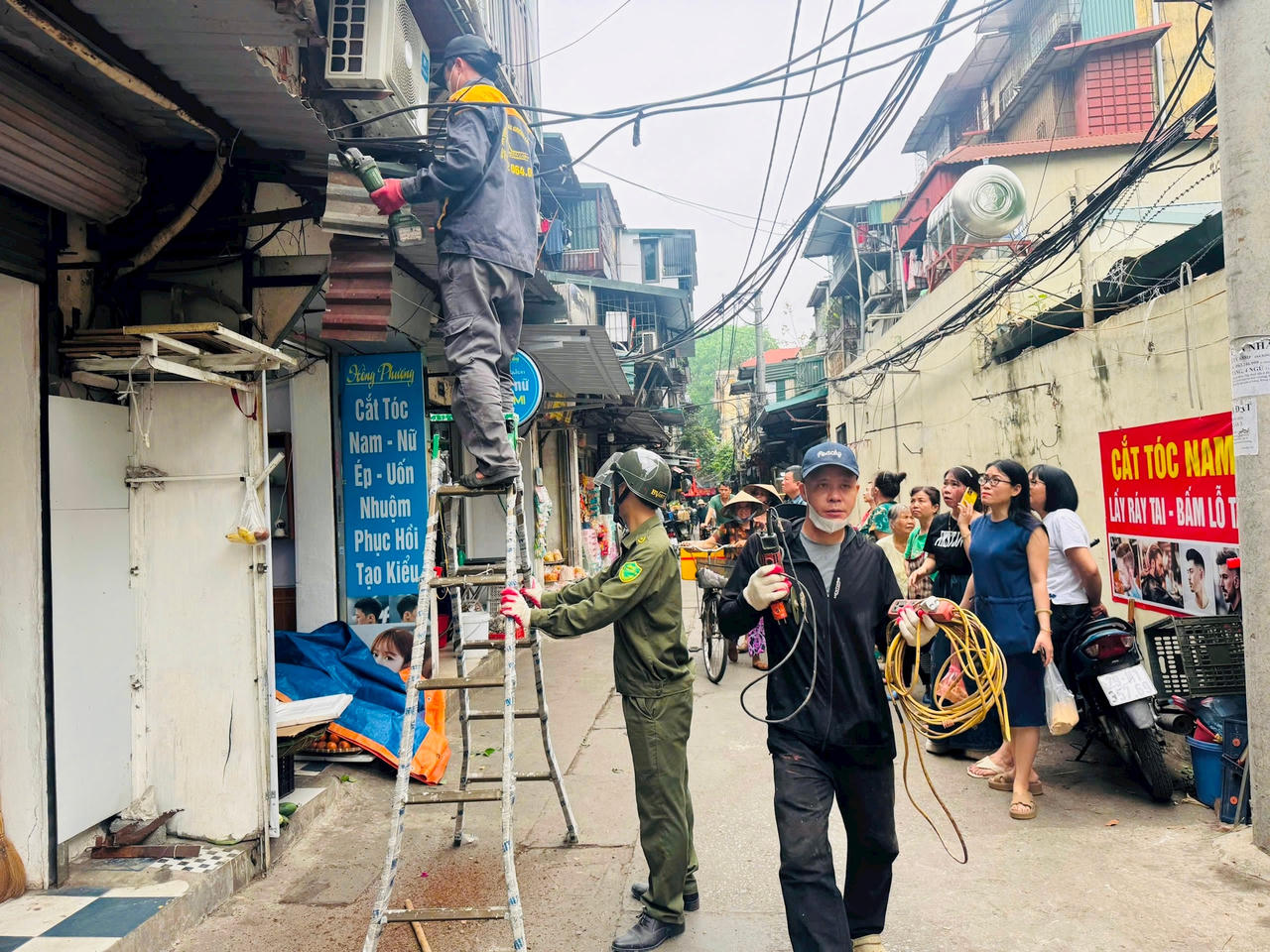 Khương Đình (Hà Nội): Giải tỏa điểm kinh doanh tự phát, lập lại trật tự đô thị