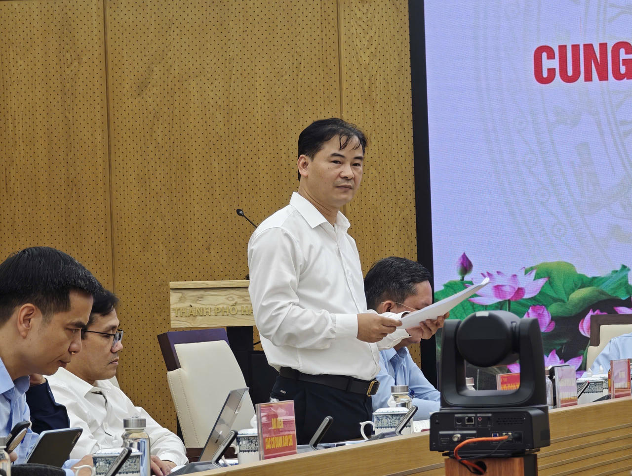 Ông Phạm Hồng Quân - Phó Giám đốc Sở Giáo dục và Đào tạo Hải Phòng thông tin về kỳ thi tuyển sinh lớp 10 THPT