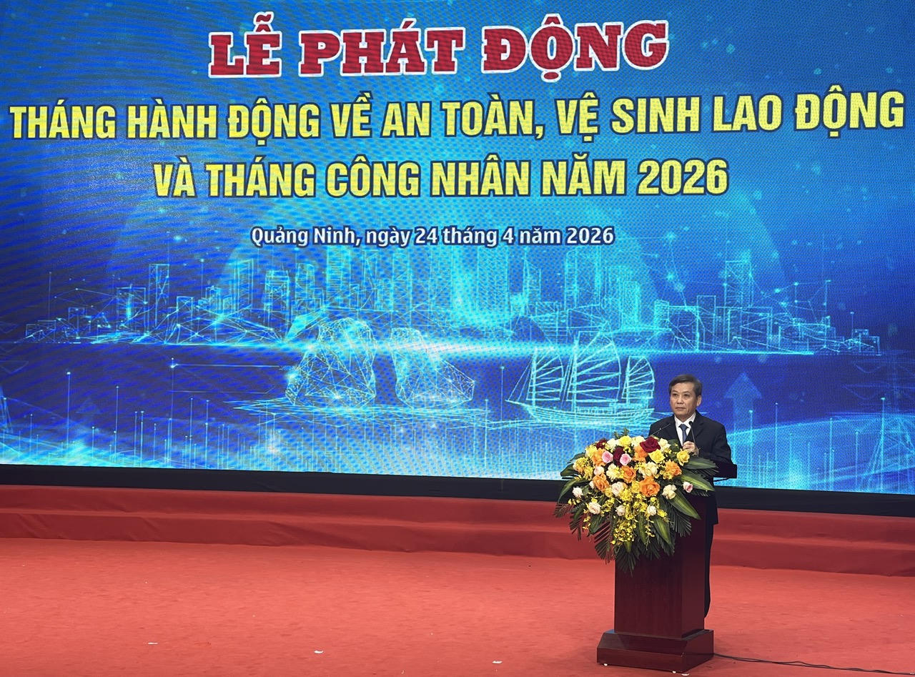 Ông Lê Minh Trí - Ủy viên Bộ Chính trị, Bí thư Trung ương Đảng, Trưởng Ban Nội chính Trung ương phát biểu tại buổi lễ.