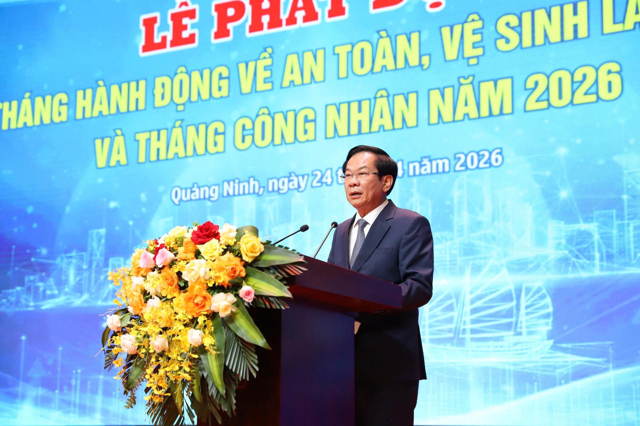 Ông Đỗ Thanh Bình, Ủy viên BCH Trung ương Đảng, Phó Trưởng Ban Tổ chức Trung ương,  Bộ trưởng Bộ Nội vụ phát biểu tại sự kiện.