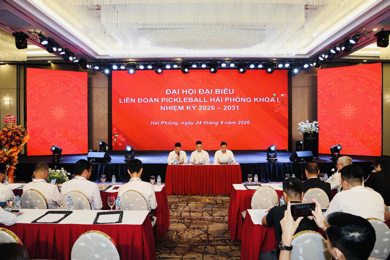Đại hội thành lập Liên đoàn Pickleball Hải Phòng khóa I, nhiệm kỳ 2026 - 2031.