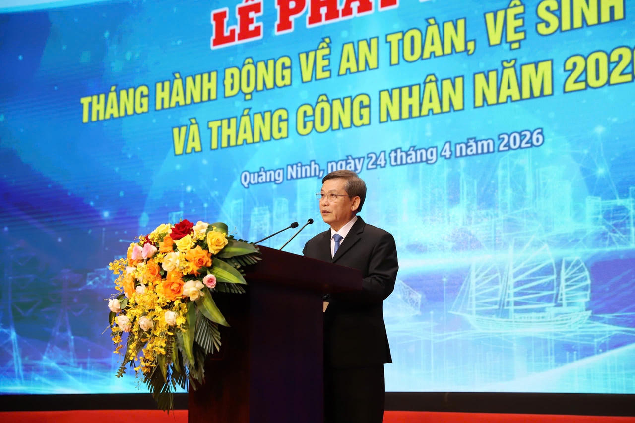 Ông Lê Minh Trí - Ủy viên Bộ Chính trị khóa XIV, Bí thư Trung ương Đảng khóa XIV, Trưởng Ban Nội chính Trung ương phát biểu tại sự kiện. 