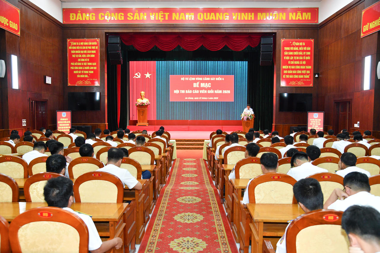 Quang cảnh Bế mạc Hội thi báo cáo viên giỏi năm 2026.