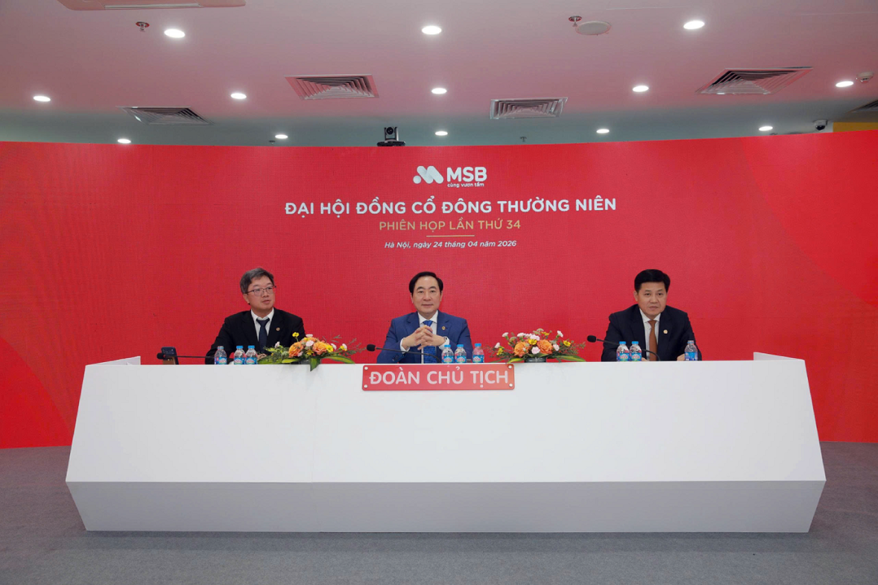 Đại hội đồng cổ đông MSB: Thông qua phương án tăng vốn lên 37.440 tỷ đồng – Tiếp đà tăng trưởng Bền vững 