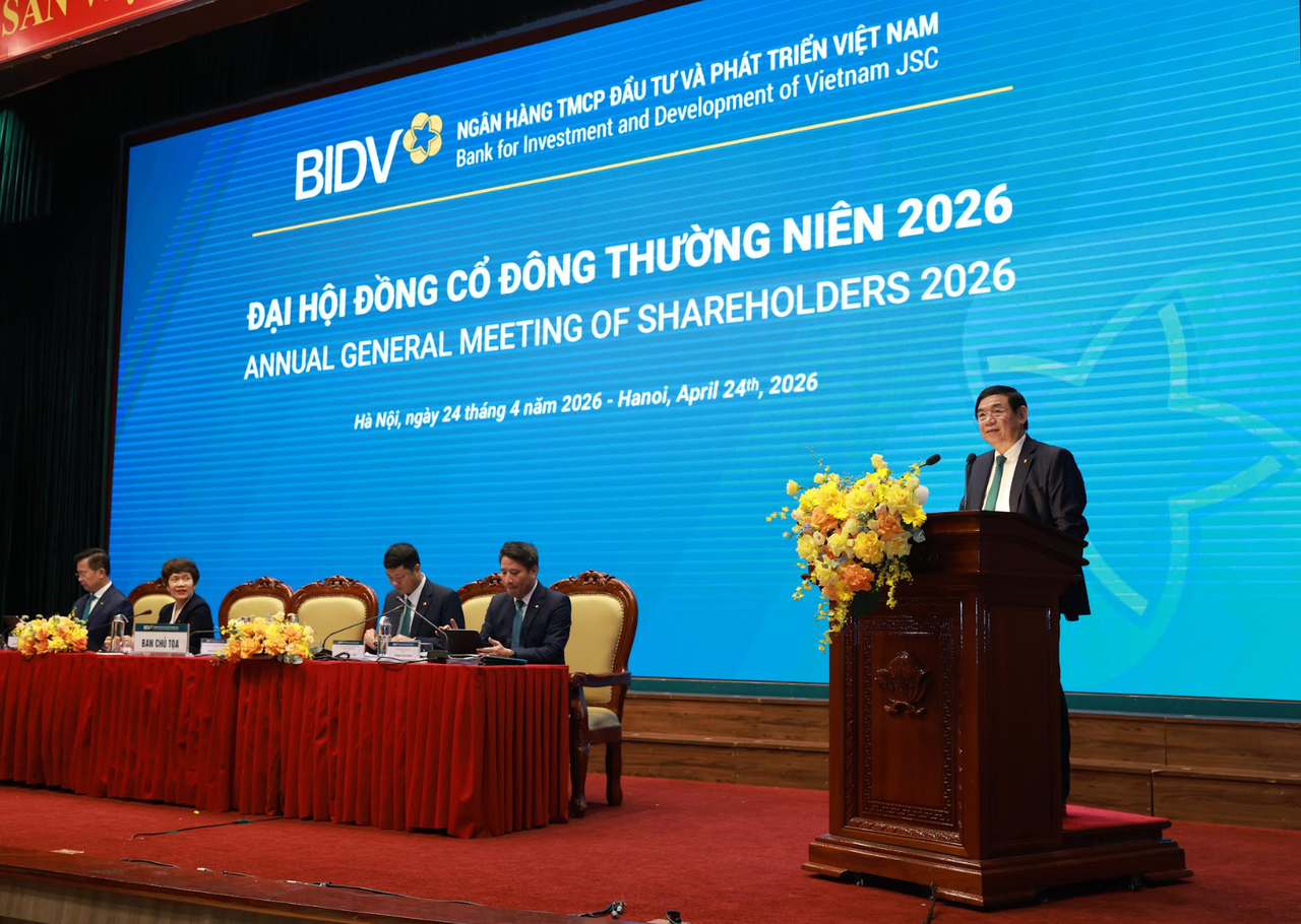 Ông Phan Đức Tú - Chủ tịch HĐQT BIDV phát biểu tại sự kiện.