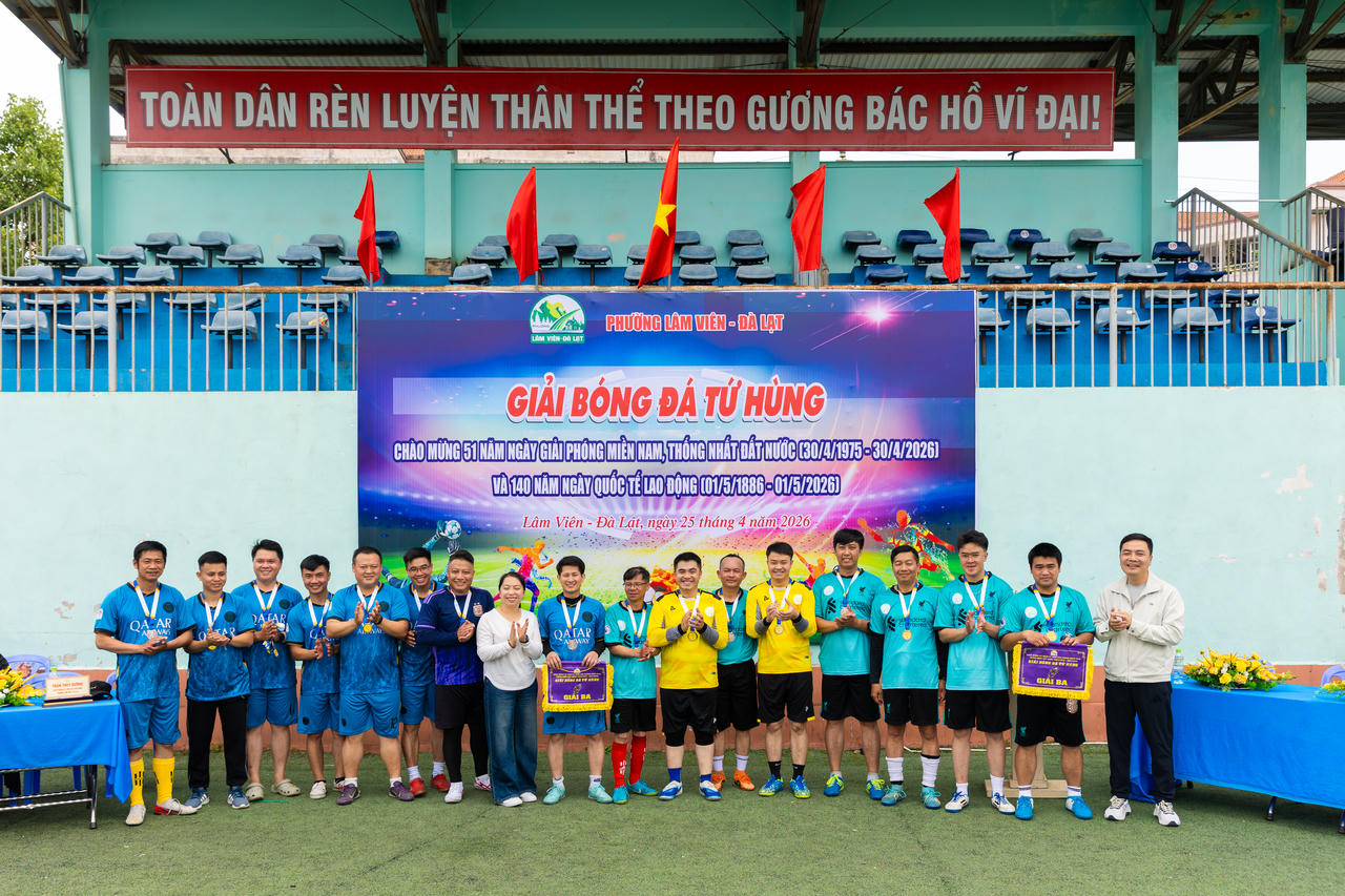 Sôi nổi Giải bóng đá tứ hùng phường Lâm Viên - Đà Lạt