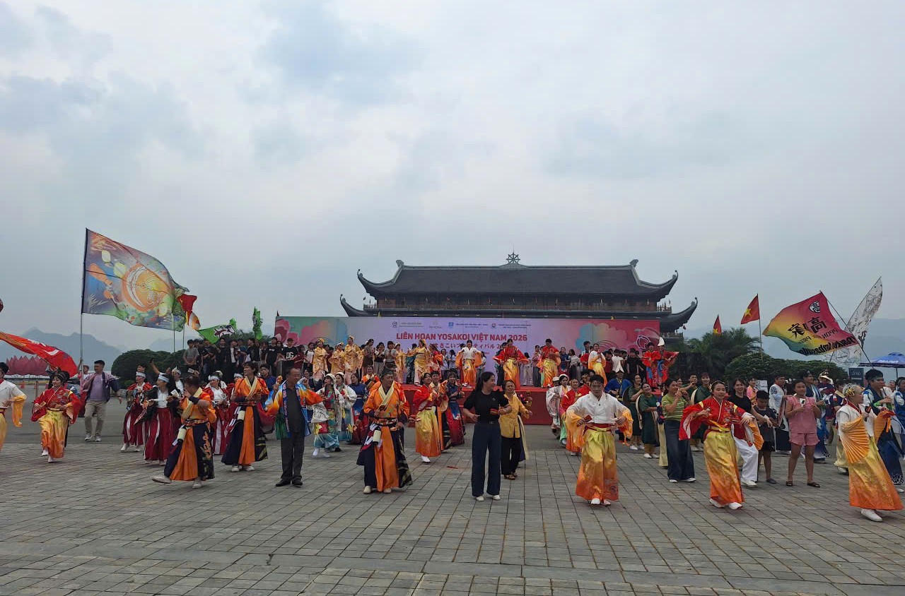 Ninh Bình - Hàng trăm vũ công biểu diễn tại Liên hoan Yosakoi lần thứ IV năm 2026