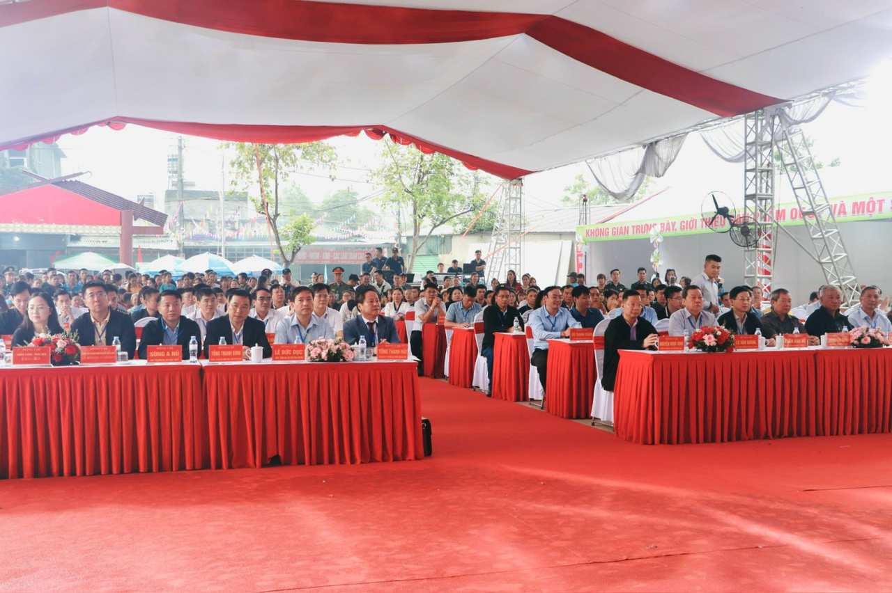 Các đại biểu tham dự lễ khai mạc.