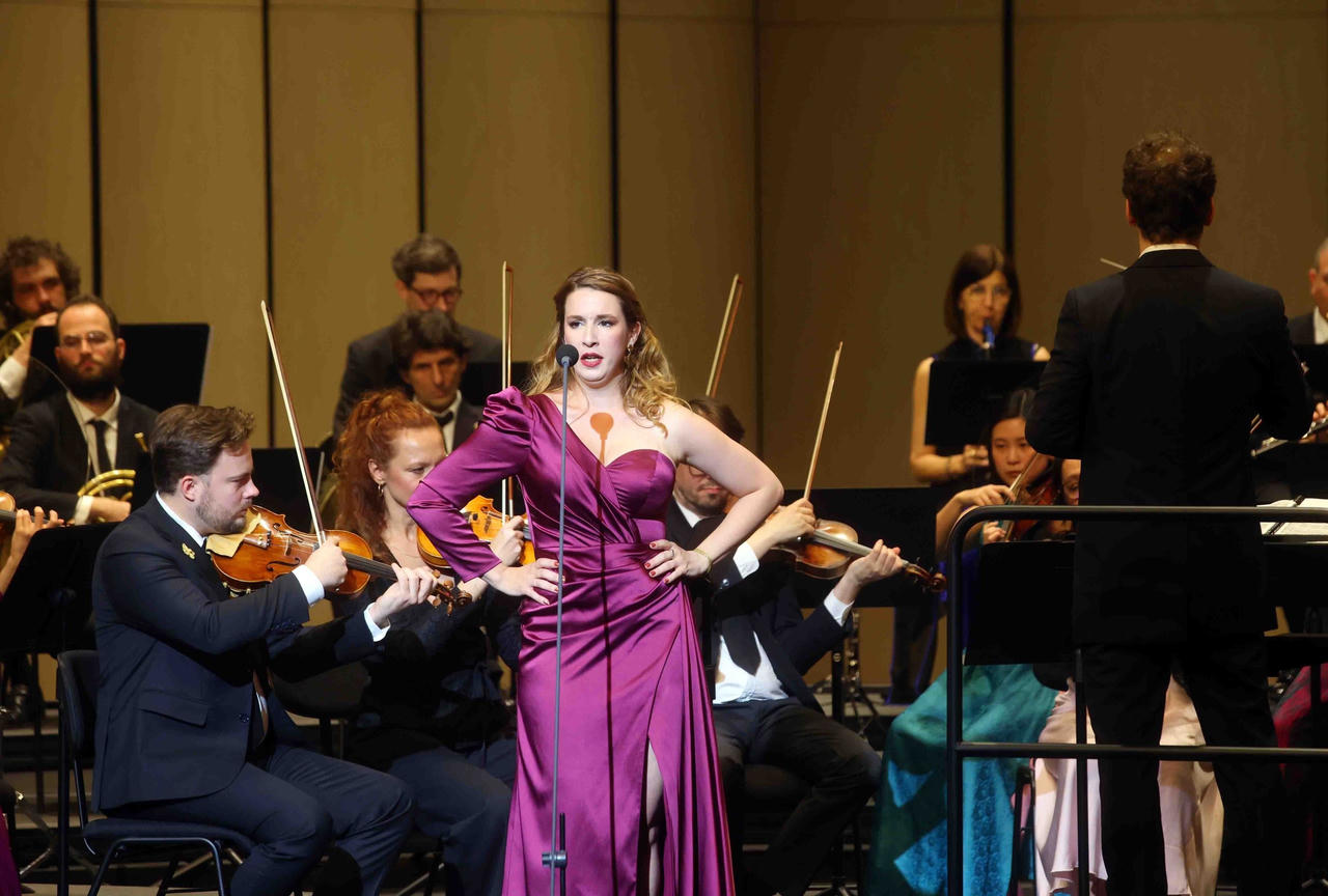 Đêm nhạc “Tinh hoa Pháp” là sự hòa quyện giữa hình thức hòa nhạc thính phòng và các trích đoạn opera kinh điển (Ảnh: Phạm Kiên).