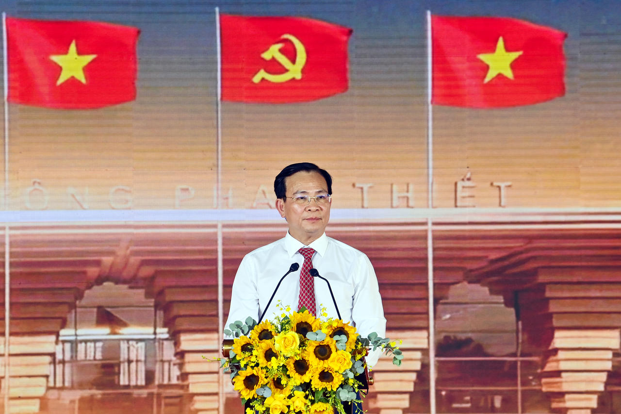 Ông Hồ Văn Mười, Chủ tịch Lâm Đồng cam kết sẽ hỗ trợ, tạo mọi điều kiện để dự án sớm hoàn thành, đưa vào sử dụng.