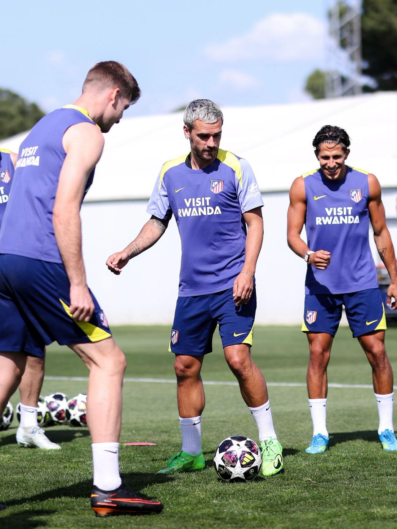 Các cầu thủ Atletico chuẩn bị rất kỹ cho cuộc đón tiếp Arsenal (Ảnh Atletico)