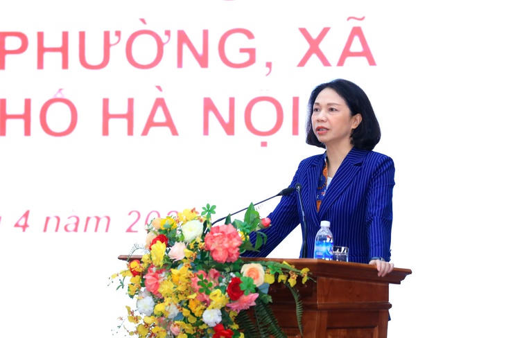 Phó Chủ tịch UBND TP Hà Nội Vũ Thu Hà&nbsp;yêu cầu nâng cao năng lực xử lý thực tiễn cho cán bộ cơ sở trong công tác quản lý ATTP. (Ảnh: Lê Hải)