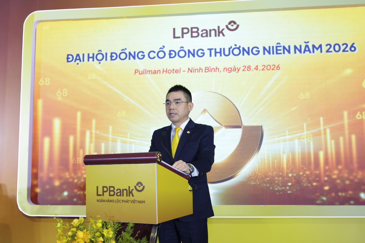 ĐHĐCĐ LPBank (LPB) 2026: Trình phương án lập ngân hàng con tại VIFC, chốt tỷ lệ chia cổ tức tiền mặt kỷ lục 30%