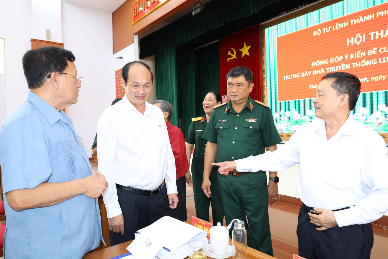 Bộ Tư lệnh TP Hồ Chí Minh lấy ý kiến hoàn thiện đề cương trưng bày Nhà truyền thống Lực lượng vũ trang Thành phố