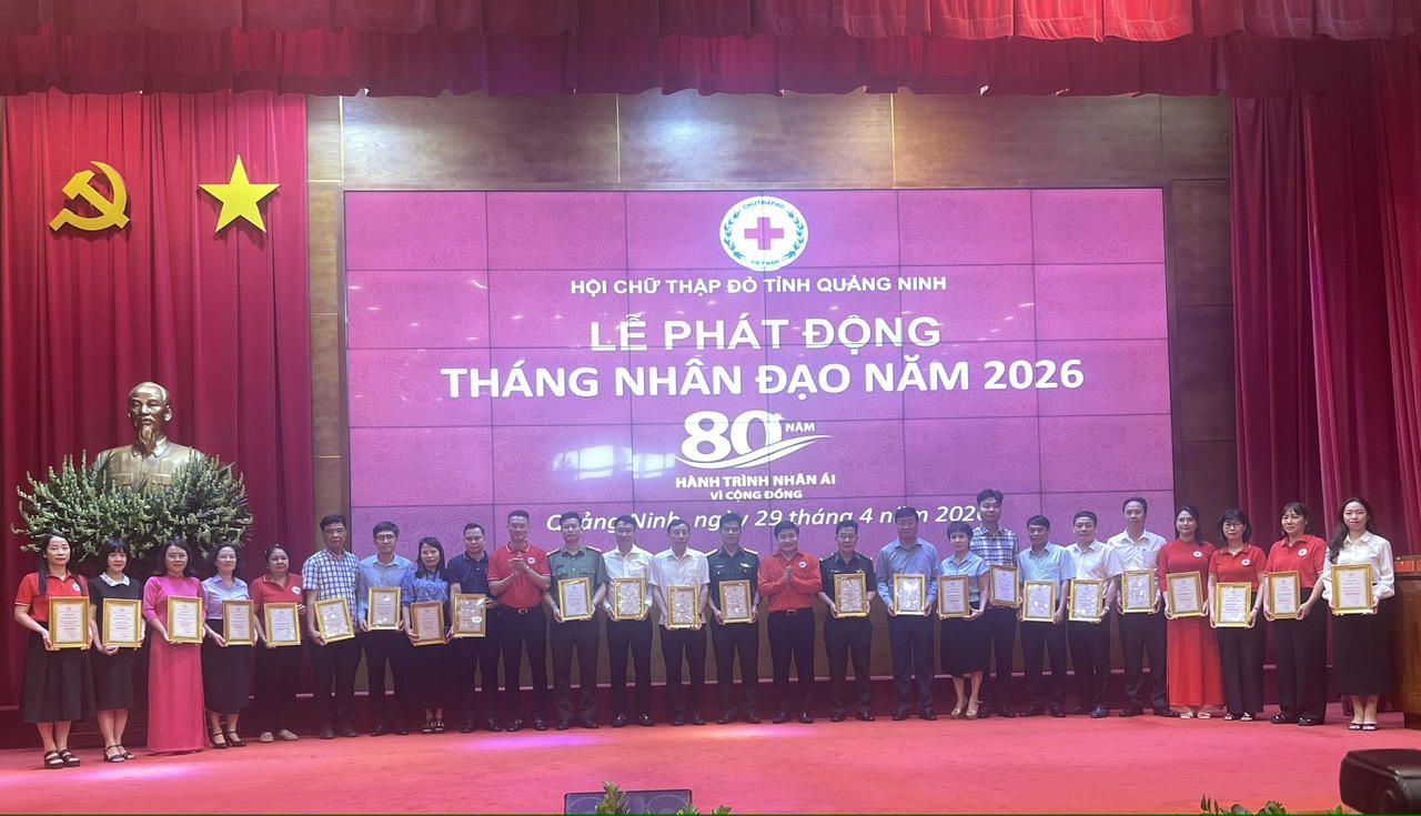 Hơn 8 tỷ đồng ủng hộ tại Lễ phát động Tháng Nhân đạo tỉnh Quảng Ninh năm 2026