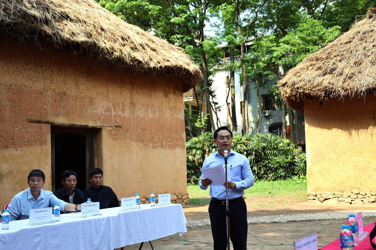 PGS.TS. Lê Hải Đăng, Giám đốc Bảo tàng Dân tộc học Việt Nam phát biểu tại tọa đàm.