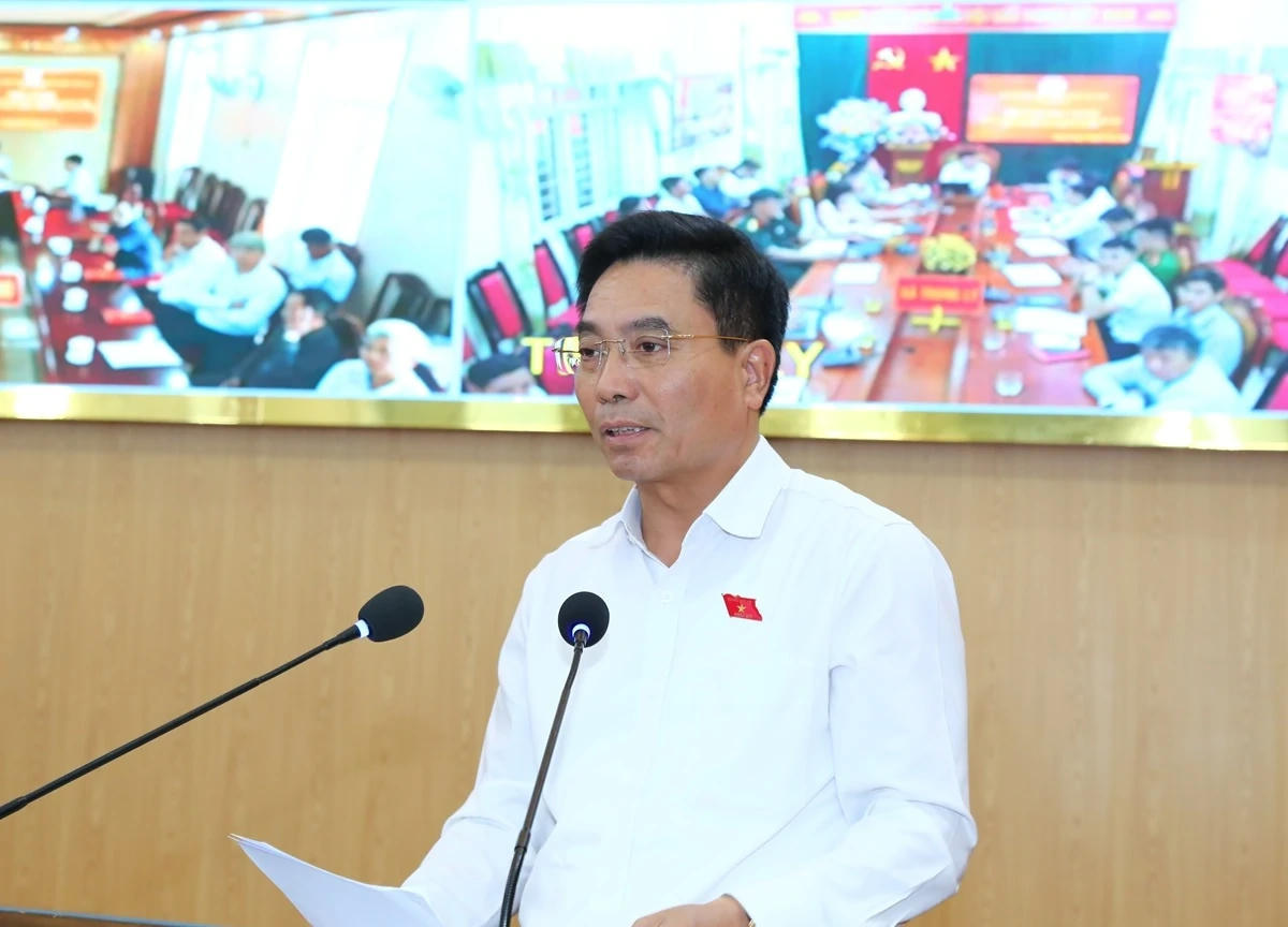 Phó Chủ tịch Quốc hội Nguyễn Doãn Anh phát biểu tại hội nghị.