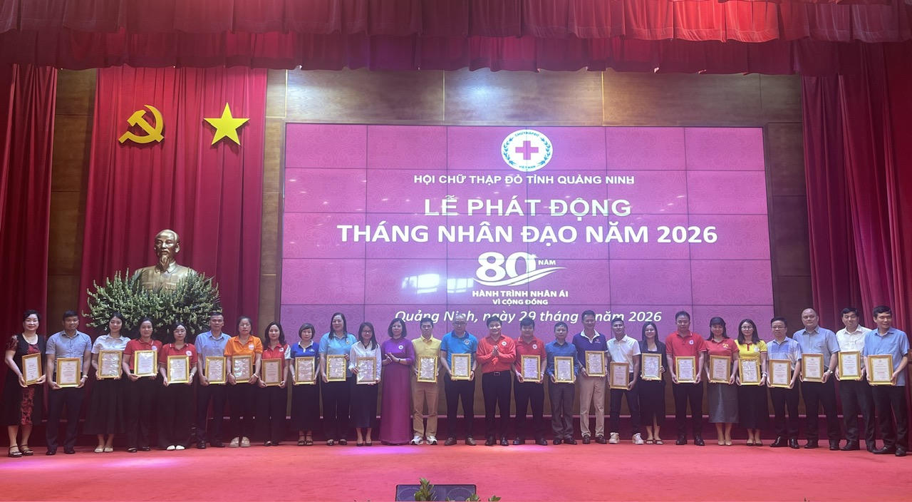 Hơn 8 tỷ đồng ủng hộ tại Lễ phát động Tháng Nhân đạo tỉnh Quảng Ninh năm 2026