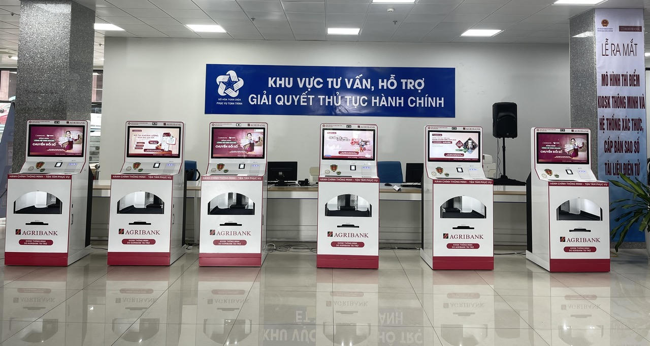 Kiosk thông minh và hệ thống xác thực, cấp bản sao số, tài liệu điện tử.