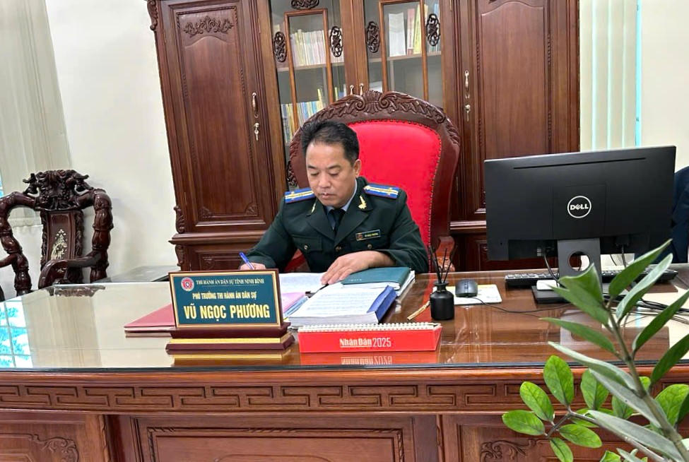 Phó Trưởng Thi hành án dân sự tỉnh Ninh Bình Vũ Ngọc Phương - Tấm gương trách nhiệm, tận tụy vì công việc