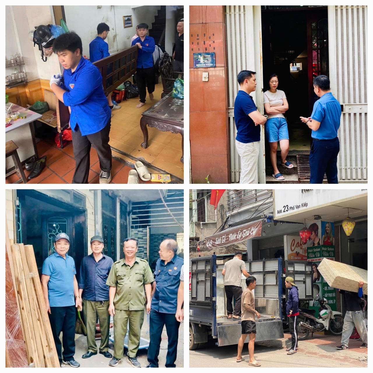 Ủy ban MTTQ và các tổ chức chính trị - xã hội phường Hồng Hà tích cực tham gia vận động, hỗ trợ người dân di dời tài sản thực hiện chủ trương GPMB.