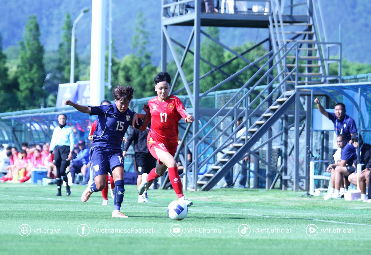 U17 nữ Việt Nam hoà U17 Thái Lan 2-2