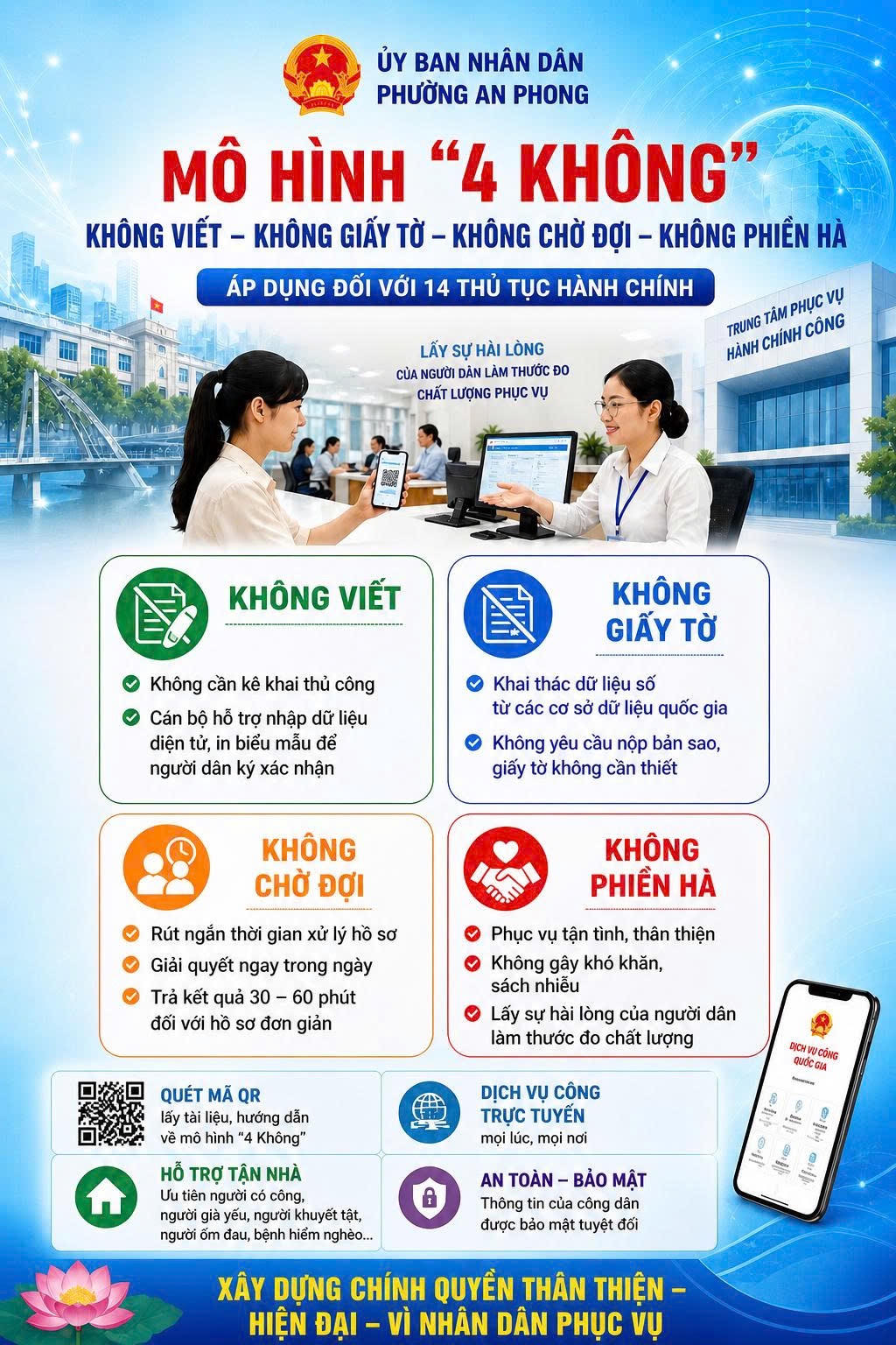 Đây được xem là bước tiến trong cải cách hành chính, hướng tới xây dựng nền hành chính hiện đại, minh bạch, lấy người dân làm trung tâm phục vụ.