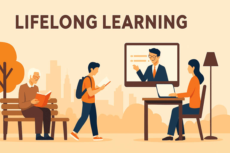Tổ chức Lao động quốc tế (ILO)&nbsp; kêu gọi các chính phủ đưa học tập suốt đời trở thành trụ cột trung tâm trong chính sách kinh tế – xã hội. (Ảnh minh họa. Nguồn AI)