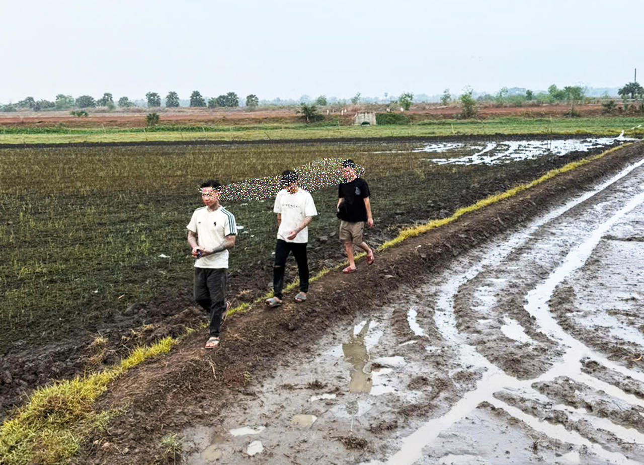 Khu vực các đối tượng bị phát hiện khi thực hiện hành vi nhập cảnh trái phép.