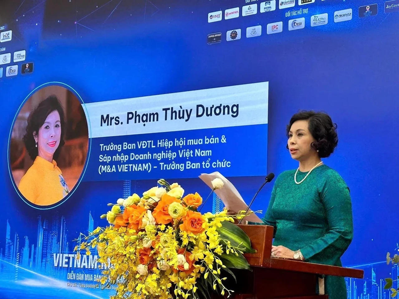 Bà Phạm Thùy Dương, Trưởng Ban Vận động thành lập Hiệp hội M&A Việt Nam,
