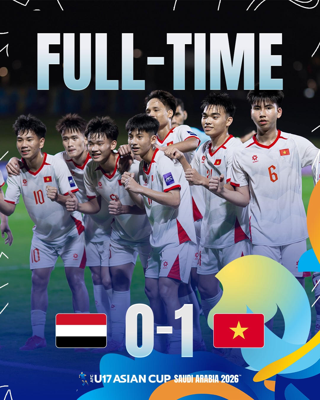 U17 Việt Nam có 3 điểm trong trận ra quân tại giải U17 châu Á 2026