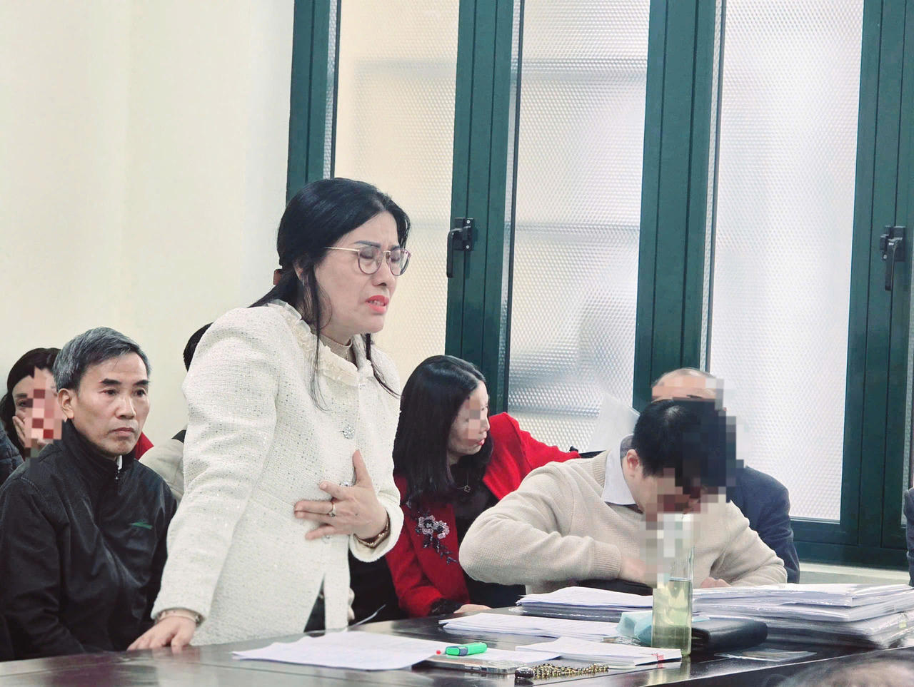 Bà Nguyễn Thị Bình tại phiên tòa (Ảnh: Gia Hải).