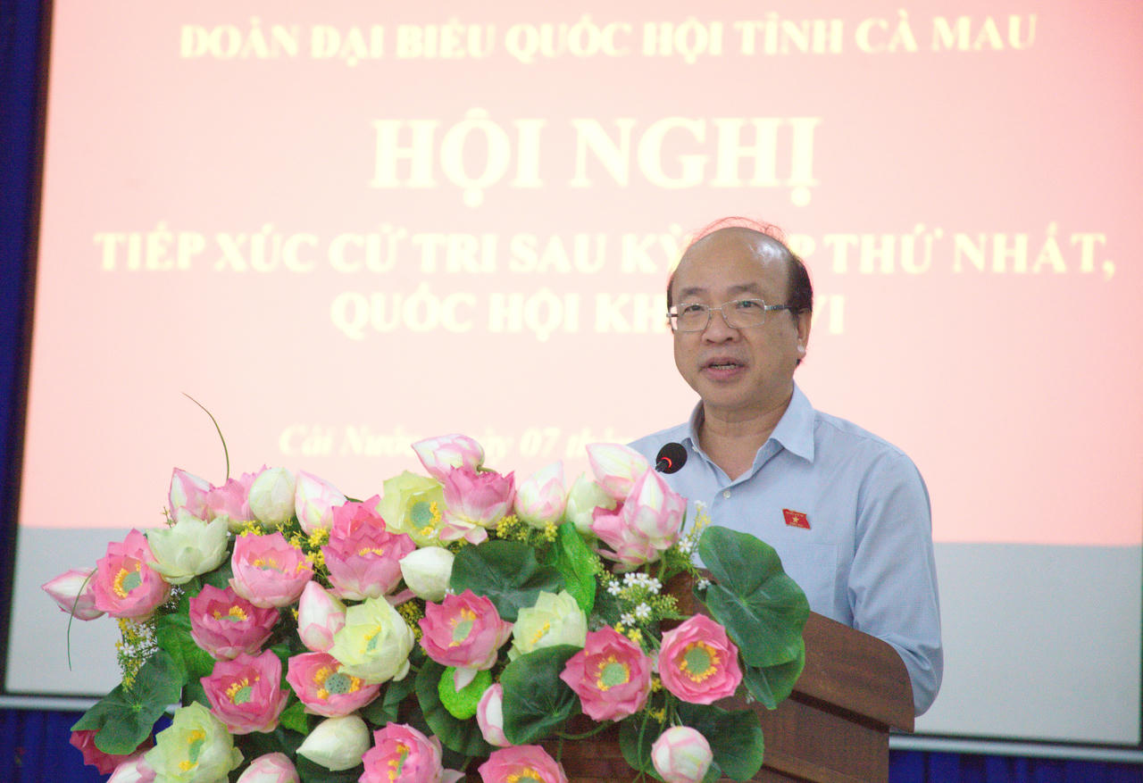 Ông Phan Chí Hiếu - Ủy viên BCH Trung ương Đảng, Ủy viên Ủy ban Thường vụ Quốc hội, Chủ nhiệm Ủy ban Pháp luật và Tư pháp của Quốc hội, trân trọng cảm ơn cử tri thuộc đơn vị bầu cử số 2 đã tín nhiệm bầu các đại biểu trở thành ĐBQH khóa XVI; đồng thời báo cáo nhanh kết quả Kỳ họp thứ Nhất, Quốc hội  khóa XVI.