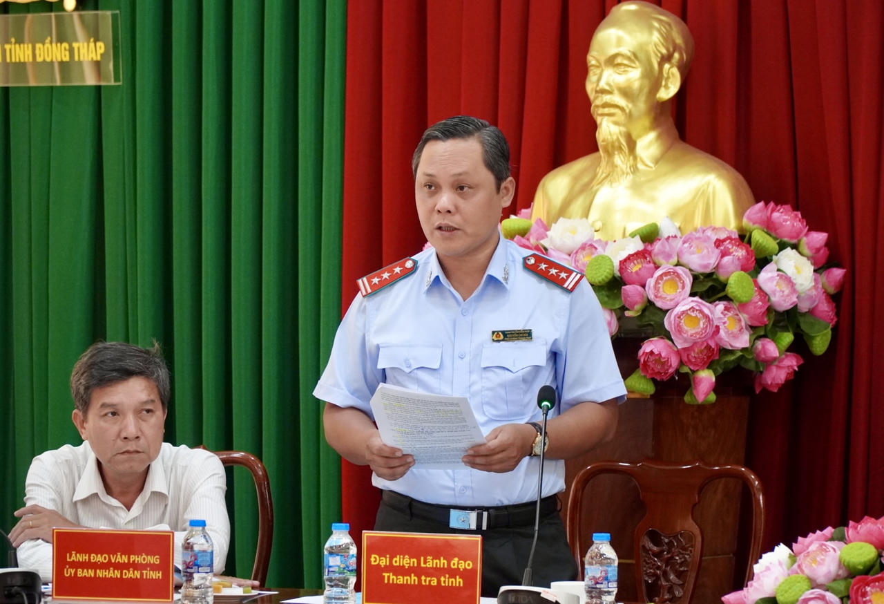 Ông Nguyễn Chí Hải - Phó Chánh Thanh tra tỉnh Đồng Tháp. Ảnh: Kim Ngân