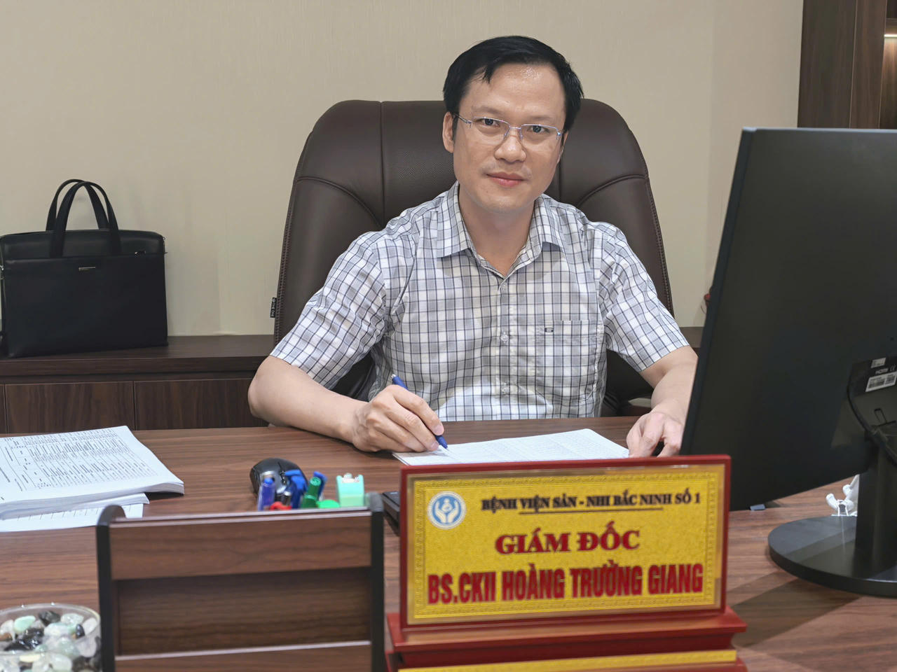 BS. CKII Hoàng Trường Giang, Giám đốc Bệnh viện Sản - Nhi Bắc Ninh Số 01.