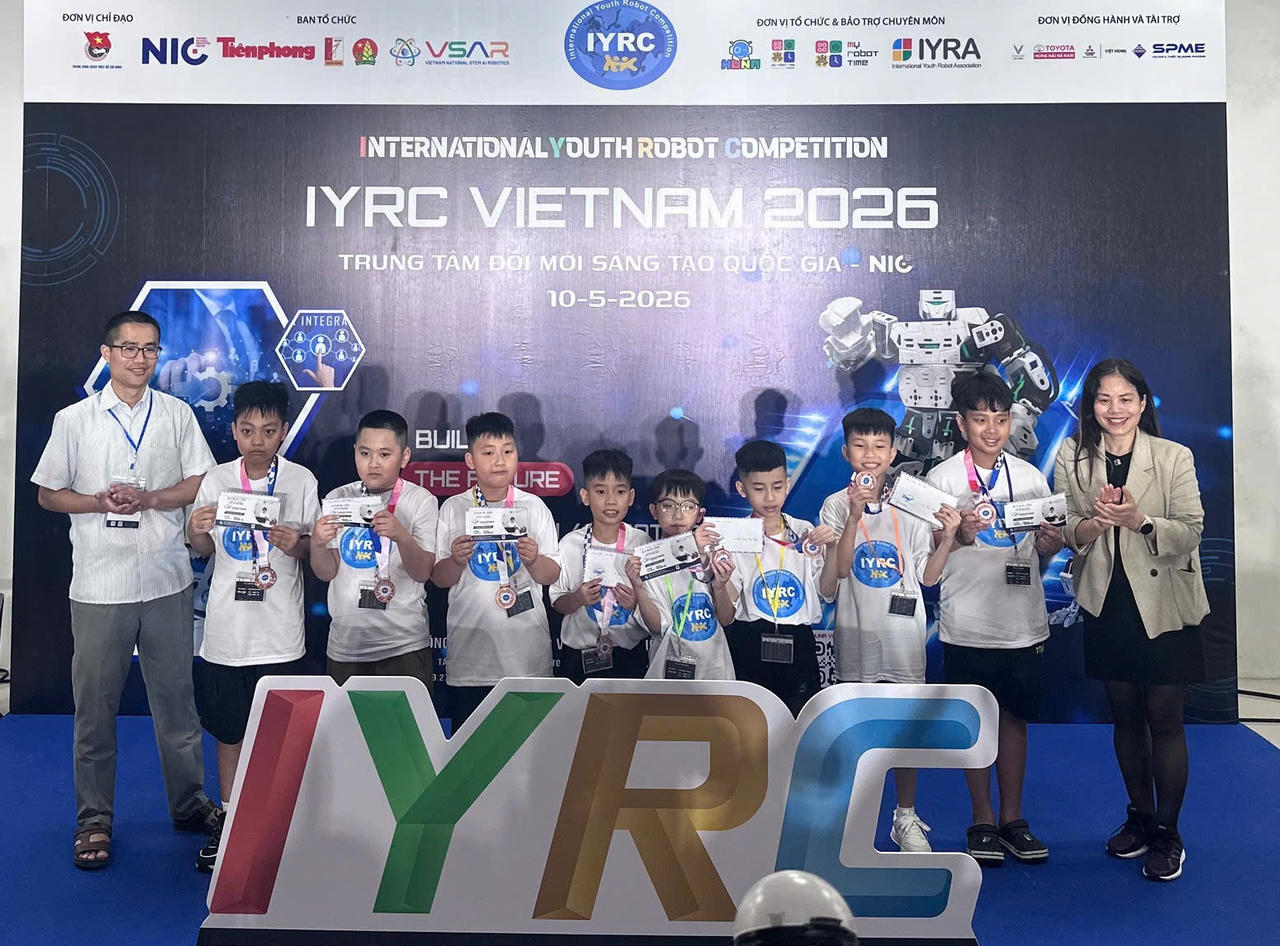 Lào Cai: Trường Tiểu học Kim Đồng đạt thành tích ấn tượng tại cuộc thi robot quốc tế IYRC Việt Nam 2026